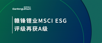 BG大游集团锂业MSCI ESG评级再获A级，多项关键指标阐发凸起