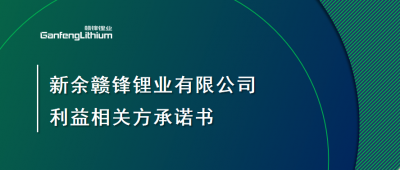 新余BG大游集团锂业有限公司利益有关方承诺书
